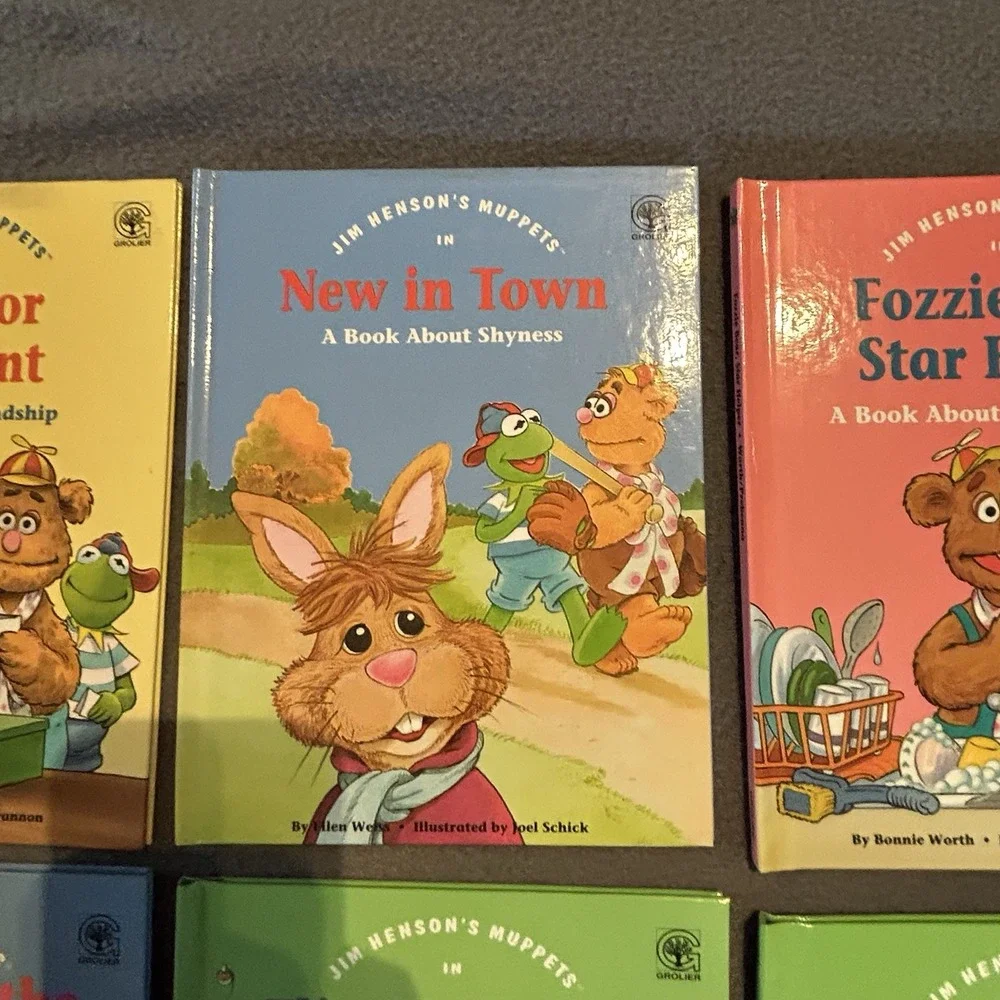 Jim Henson's Muppet Babies Books Character 1992 Muppet Press Hard Cover Lot Of 8
